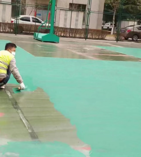 阳泉球场地面翻新